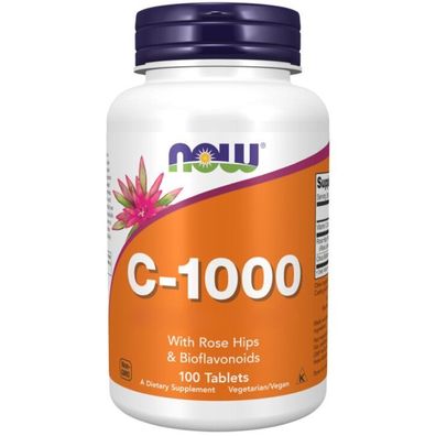 Now Foods, C-1000 with Rose Hips & Bioflavonoids, 100 Veg. Tabletten