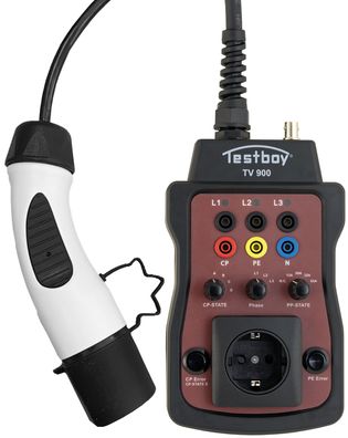 Testboy E-Ladesäulen Adapter Typ II 215x120x60mm