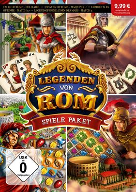 Legenden von Rom - Spiele Paket - 4 Vollversionen Solitaire, PC Download Version