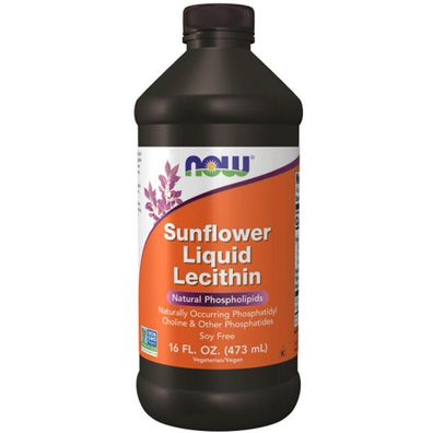 Now Foods, Sunflower Liquid Lecithin, 473ml (16oz)