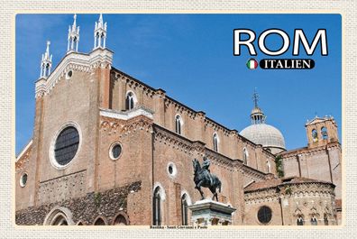 Top-Schild m. Kordel, versch. Größen, ROM, Italien, Basilika Santi Giovan., neu & ovp
