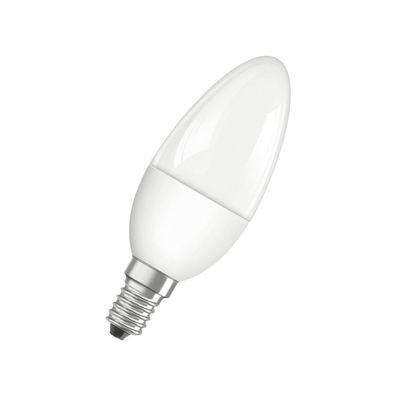 Ledvance LED-Kerzenlampe FM E14 B4 4,9W F 2700K ewws 470lm Filamentlampe B40 mt ...