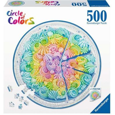 Puzzle Circle of Colors Rainbow Cake (Teile: 500) - Ravensburger 17349 - (Spielwar...
