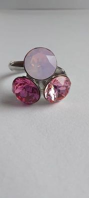 9891 Vintage Ring made with Swarovski Kristallen 15mm