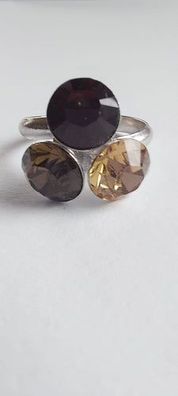 9889 Vintage Ring made with Swarovski Kristallen 15mm