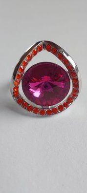9885 Vintage Ring made with Swarovski Kristallen 25mm