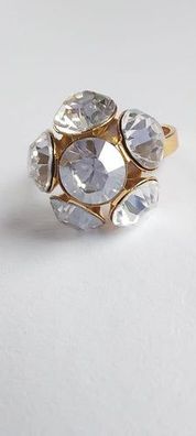 9881 Vintage Ring made with Swarovski Kristallen 20mm