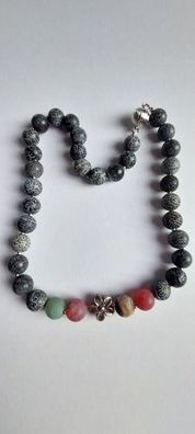 6964 Vintage Necklace mit Swarovski Pearls 40cm