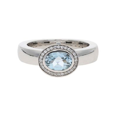 JuwelmaLux Ring 925/000 Sterling Silber mit synth Zirkonia JL24-07-0081 ...