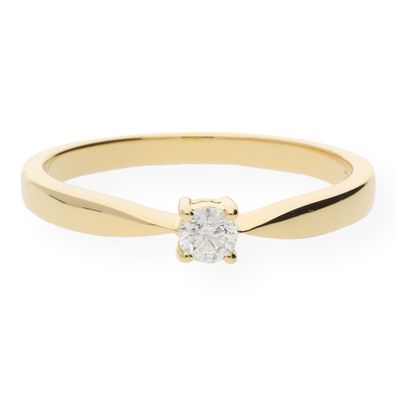 JuwelmaLux Ring 750/000 (18 Karat) Gold mit Brillant JL10-07-0092 - ...