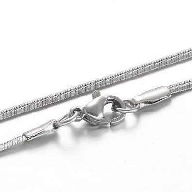 Ketten Edelstahl Schlangenketten Silver 45cm, 2.2mm