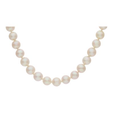 JuwelmaLux Perlenkette 750/000 (18 Karat) Weißgold Saphir & Diamant ...