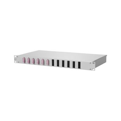 BTR Netcom LWL-Patchpanel 6f 1HE SC-D 482,6mm(19) 1HE OM4 mit Pigtails max 6f