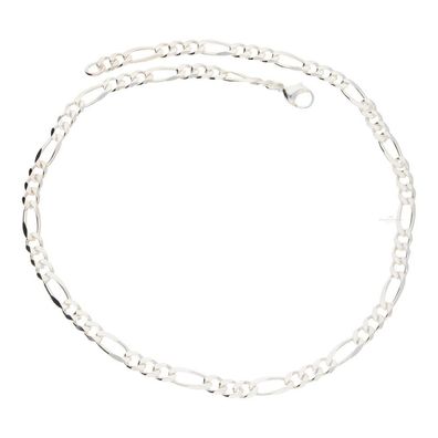 JuwelmaLux Halskette 925/000 Sterling Silber rhodiniert Figaro JL18-05-0...