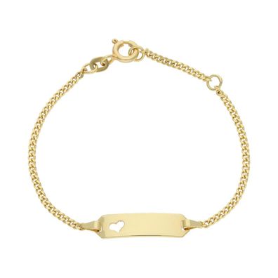 JuwelmaLux ID- Armband 585/000 (14 Karat) Gold JL11-03-0104 - Länge : 14 cm