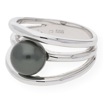 JuwelmaLux Ring Silber 925/000 mit Perlimitat JL10-07-0445 - Größe: 54