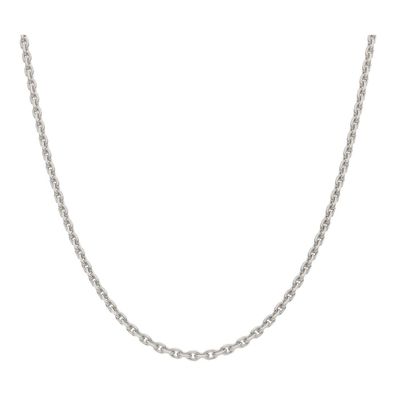 JuwelmaLux Halskette 585/000 (14 Karat) Weißgold Anker diamantiert JL30-...