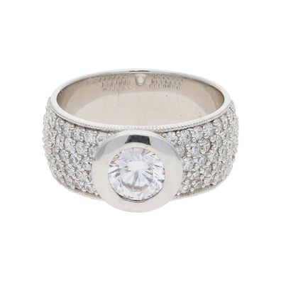 JuwelmaLux Ring 925/000 Sterling Silber mit Zirkonia JL10-07-3376 - ...