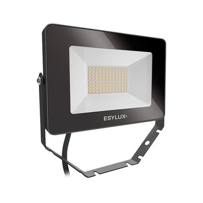 Esylux LED-Strahler 30W OFL/ AFL BASIC 3000K sw 1LED IP65 mt Konv breitstrahlend