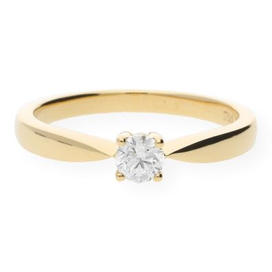 JuwelmaLux Ring 750/000 (18 Karat) Gold mit Brillant JL10-07-0093 - ...