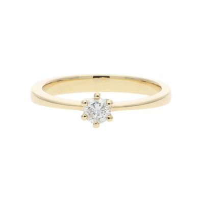 JuwelmaLux Ring 585/000 (14 Karat) Gold mit Brillant JL27-07-0045 - ...
