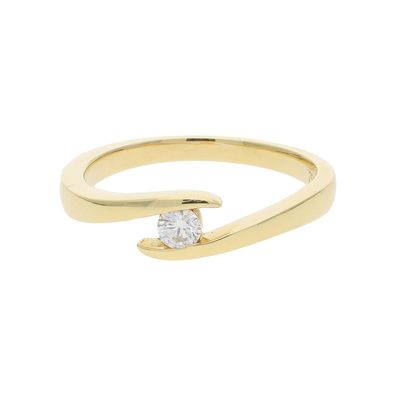 JuwelmaLux Ring 750/000 (18 Karat) Gold mit Brillant JL10-07-0094 - ...