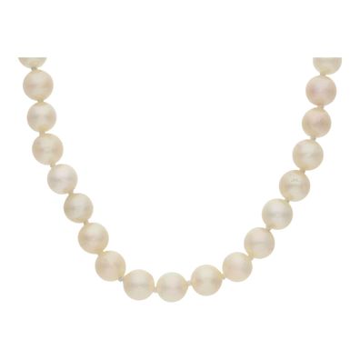 JuwelmaLux Perlenkette 585/000 (14 Karat) Gold mit Akoya Zuchtperle ...