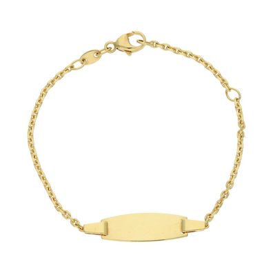 JuwelmaLux ID-Armband 585/000 (14 Karat) Gold JL30-03-3158 - Länge : 14 cm