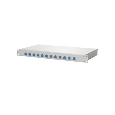 METZ Connect LWL-Patchpanel 12f 1HE LC-D 482,6mm(19) 1HE OS2 mit Pigtails max 12f ...