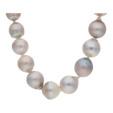 JuwelmaLux Perlenkette 585/000 (14 Karat) Weißgold Tahiti Zuchtperle ...