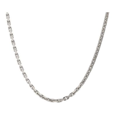 JuwelmaLux Kette 925/000 Sterling Silber, Anker rhodiniert, diamantiert ...