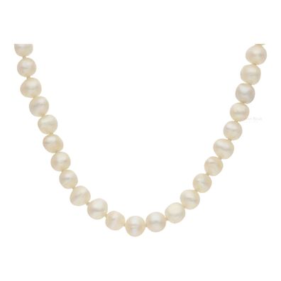 JuwelmaLux Perlenkette Süßwasser Zuchtperlen 585/000 (14 Karat) Gold ...