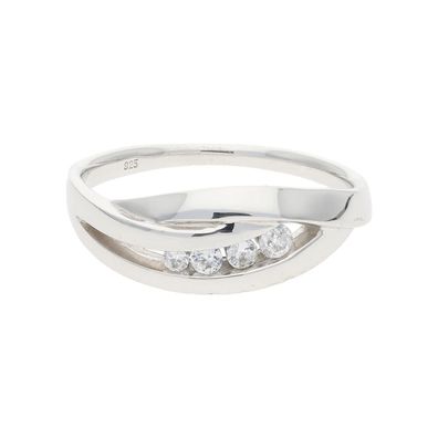 JuwelmaLux Ring 925/000 Sterling Silber mit Zirkonia JL30-07-4736 - ...