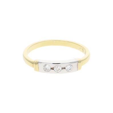 JuwelmaLux Ring 750/000 (18 Karat) Weiß- & Gelbgold Brillanten JL30-07-2...
