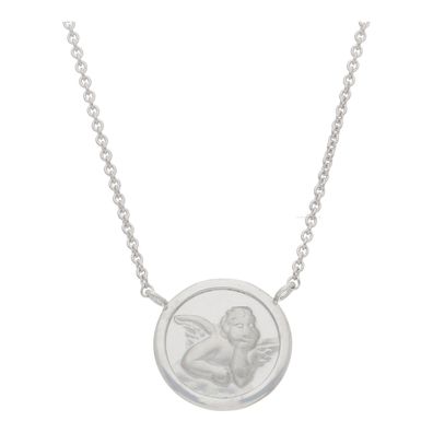 JuwelmaLux Halskette mit Schutzengelanhänger 925/000 Sterling Silber ...
