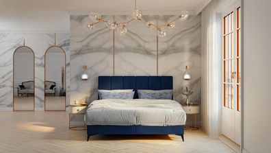 Modernes Bett Schlafzimmer Designer Doppelbett Boxspringbett Polsterbett
