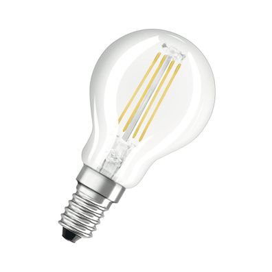Ledvance LED-Tropfenlampe FM E14 4W E 2700K ewws 470lm kl Filamentlampe 300° AC ...