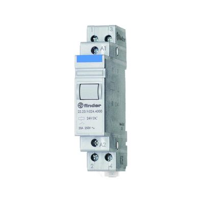 Finder Installationsrelais 1TE mech REG 1S 1Ö 24V/ DC 20A 21,6-26,4V 22.23.9.024.4000