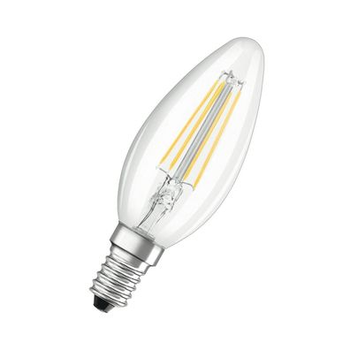 Ledvance LED-Kerzenlampe FM E14 B4 4W E 2700K B40 ewws 470lm kl Filamentlampe ...