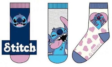 Lilo und Stitch Socken 23/26 27/30 31/34 3er Pack