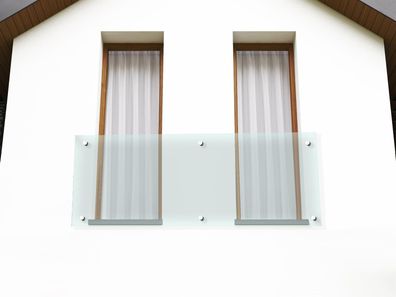 Glaszentrum Hagen - 200x90cm 13.14mm - Französische Balkon - Fensterbrüstung - ...