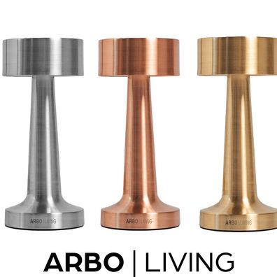 Arbo-Living LED dimmbare Tischlampe - Rustikale Lampe für zu Hause, Büro, Gastro