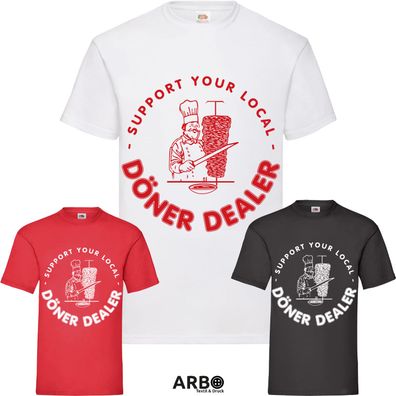 DÖNER KEBAB Fun T-Shirt Kult Geschenk Drehspiess Pizza Fans Spruch Lustig Laden