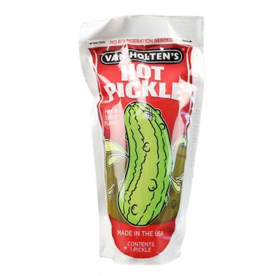 Van Holtens Jumbo Pickle Hot & Spicy ca. 250g Original USA Gurke eingelegt
