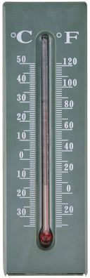 degawo Thermometer mit Schlüsselversteck Versteck für Schlüssel Ablage grün