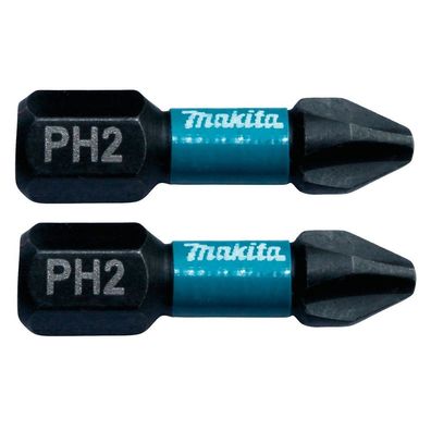 Makita Bit PH2 25 mm 2 Stück Impact Black B-63616