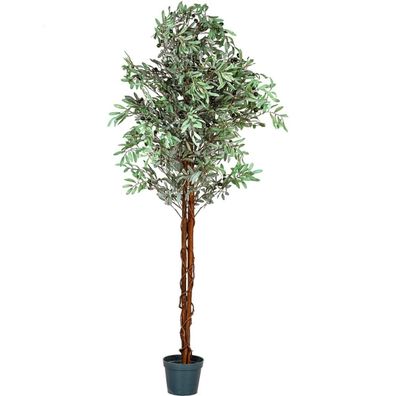 Plantasia® Kunstpflanze Olivenbaum Zimmerpflanze Dekobaum groß authentisch