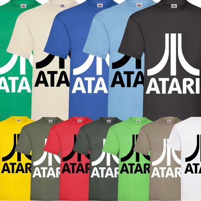 ATARI Gaming Streaming Play Spass Fasching T-Shirt Kult Geschenk Lustig Kleidung