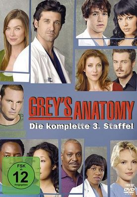 Greys Anatomy - Kompl. Staffel #3 (DVD) Repack 7DVDs - Disney - (DVD Video / ...