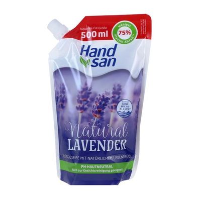 Handsan Handseife Nachfüll Natural Lavender 6x500ml